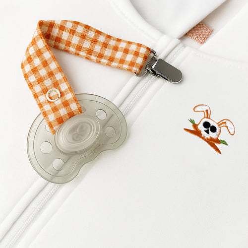 Organic Cotton Pacifier Clip - Vichy
