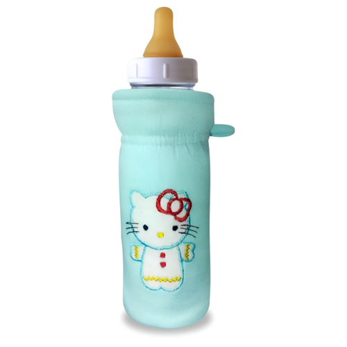 Soft Cotton Feeding Bottle Cover With Cute Print Size 10X10X2 CM Color